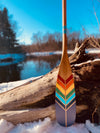 Pagaie de grande taille en bois décorative. 7 couleurs.