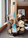 Pagaie en bois décorative de taille moyenne 40 pouces.