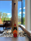 Pagaie décorative en bois de grande taille (56,5 pouces).