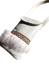 Sac à cellulaire en cuir blanc
