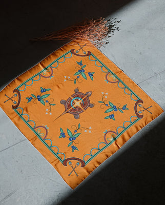 Foulard L’Île de la Tortue (Jaune)