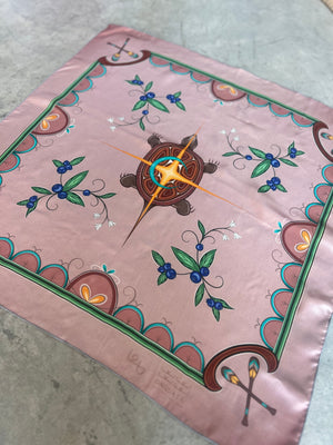 Turtle Island Scarf (Pink)