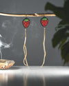 Boucles d'oreilles Fraise