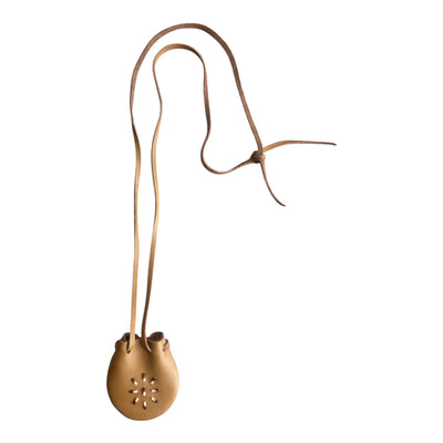 Sac de médecine en cuir brodé