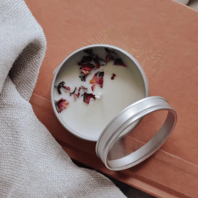 Bougie de soja à la rose sauvage et aux canneberges