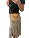 Sac à cellulaire en cuir tan