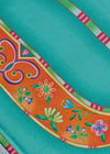 Foulard Les Fleurs voyagent (Large Vert)