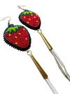 Boucles d'oreilles Fraise