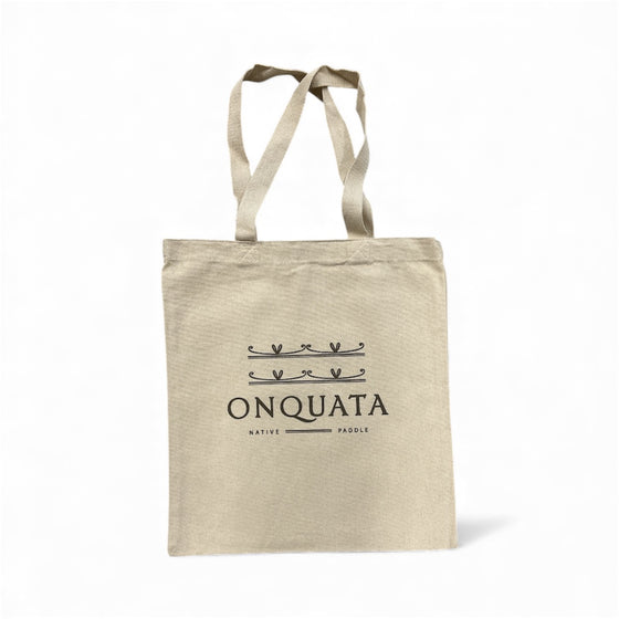 Sac réutilisable (Tote Bag) en coton naturel - Onquata