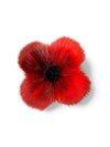 Épinglette Coquelicot Fourrure de phoque