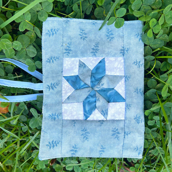 Carnets matelassés rechargeables Bleu