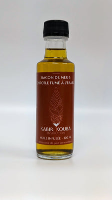 Huiles infusées - Bacon de mer et Chipotle fumé à l'érable 100ml