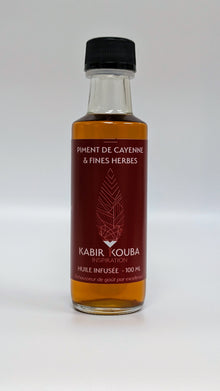 Huiles infusées - Cayenne et fines herbes 100ml